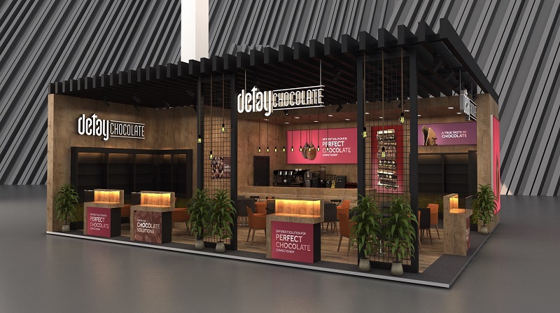 巧克力貿(mào)易展展臺(tái)，展臺(tái)設(shè)計(jì)，展臺(tái)類(lèi)型