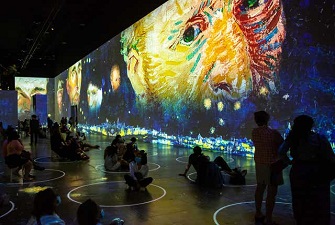 創(chuàng)意展廳，梵高畫展，梵高展臺